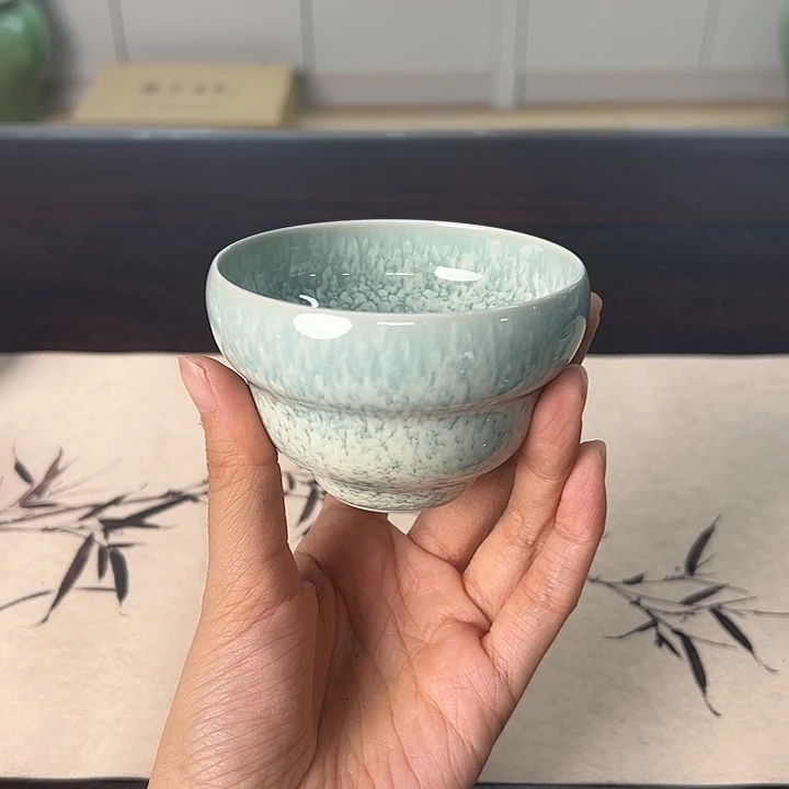 龙泉云间青瓷小米茶器