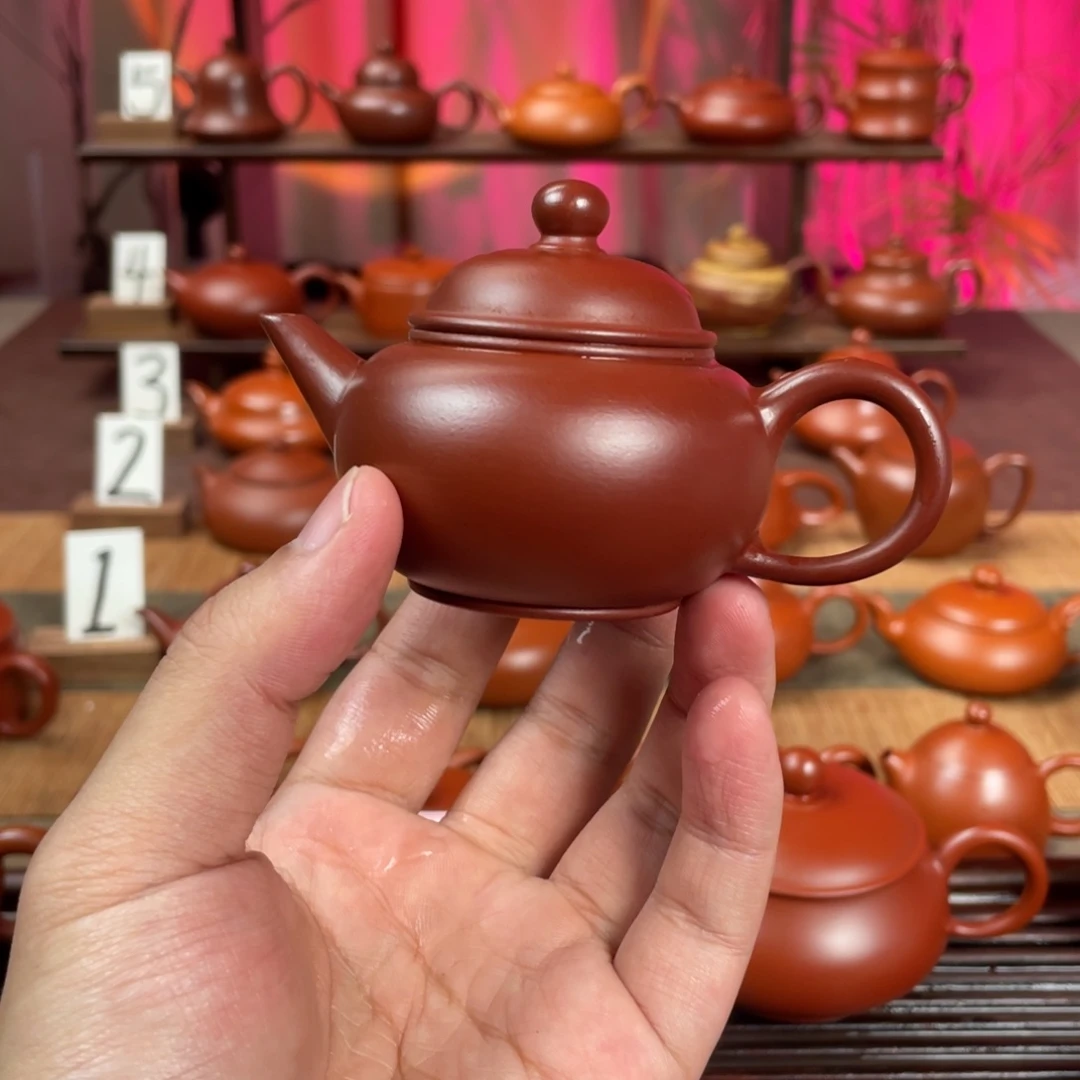 军***敌紫砂茶壶水平80cc手拉