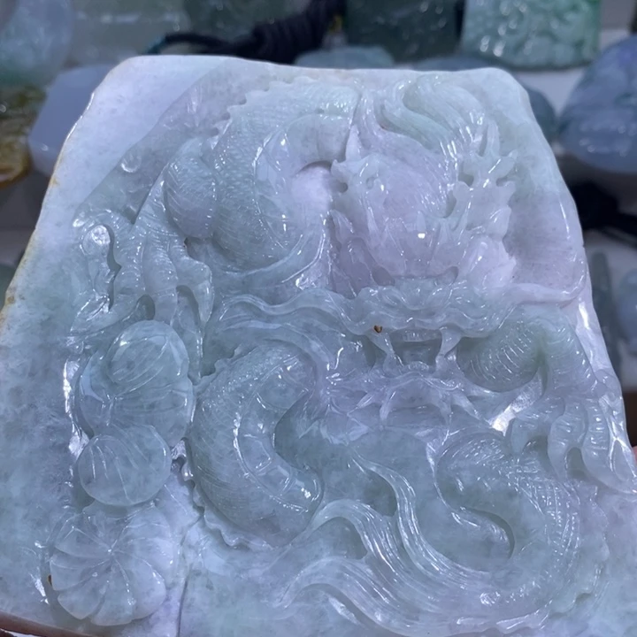 【闪购商品】颈饰未镶嵌翡翠龙牌