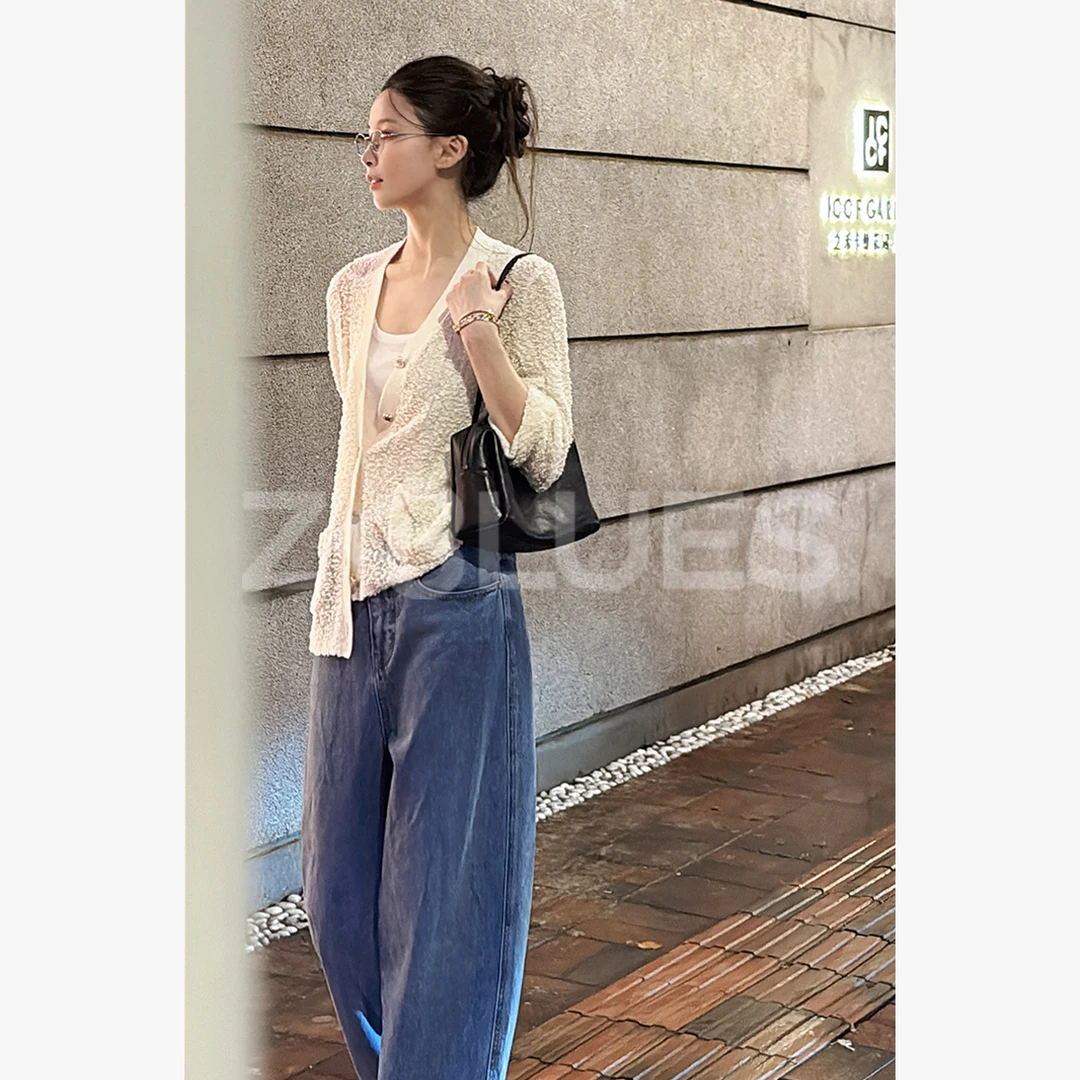 Z.blues【秀场千金】小香珍藏纱羊毛针织背心+开衫套装YZPSR0233TZ