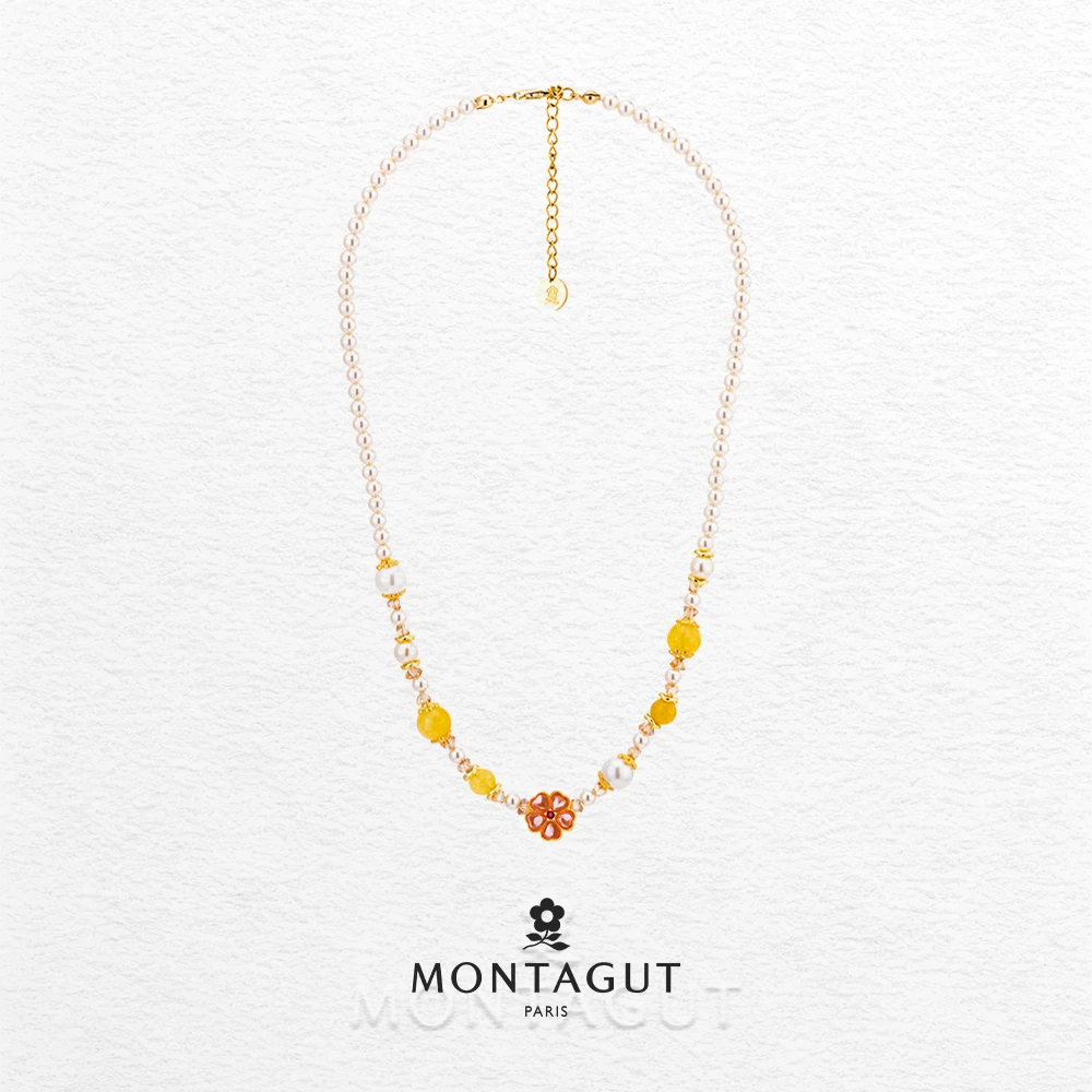 铜合金项链 Montagut/梦特娇繁花柠檬女士项链【3090】