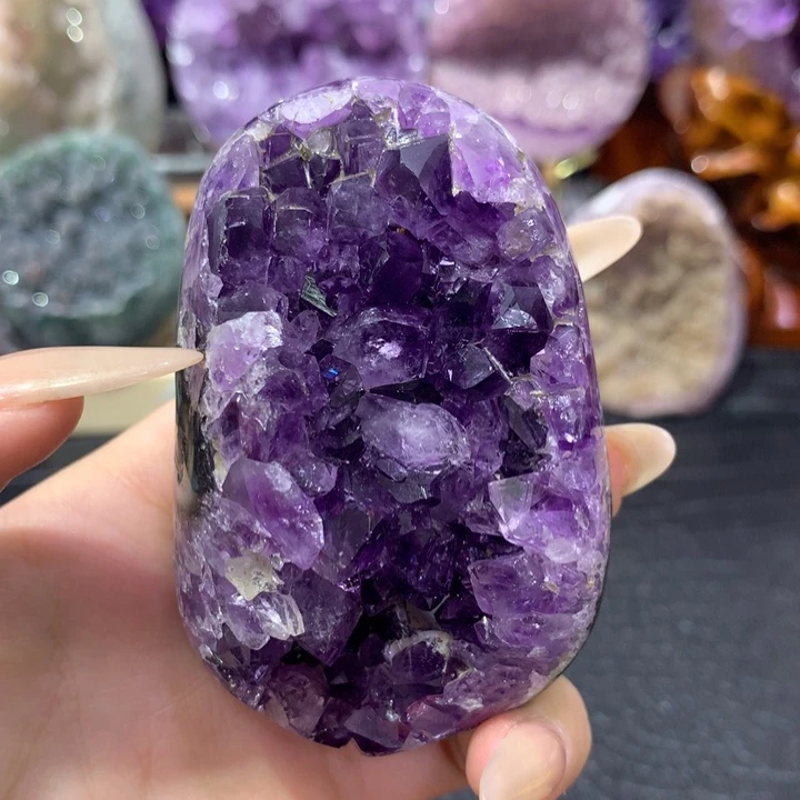 紫晶未镶嵌珠宝半成品福利晶镇