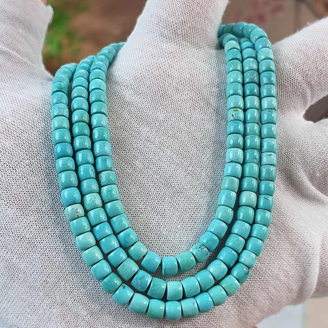 绿松石珠宝奇石未镶嵌4.6mm