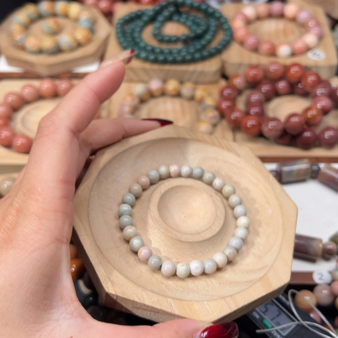 诗***安石英质玉未镶嵌手链139