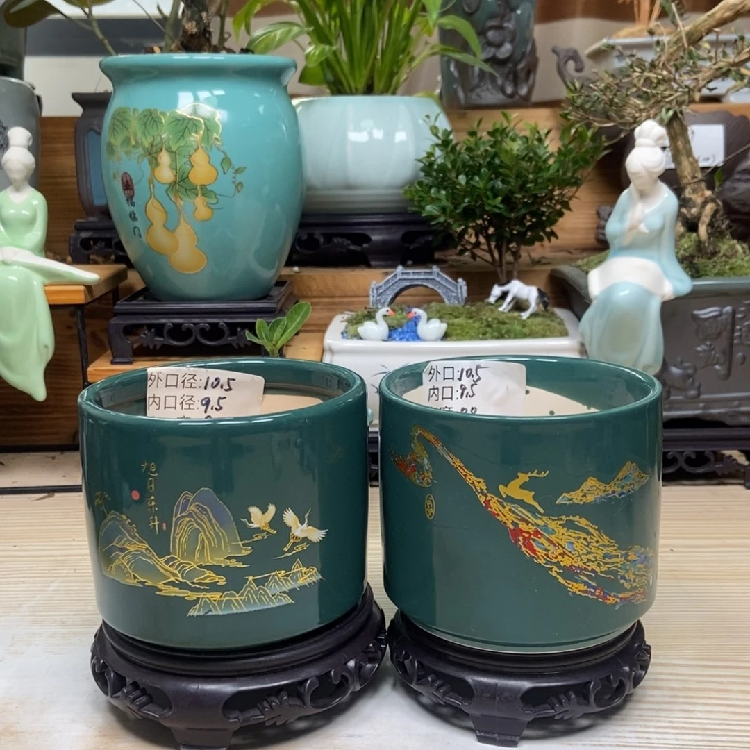 紫砂花盆陶瓷花盆陶瓷艺术
