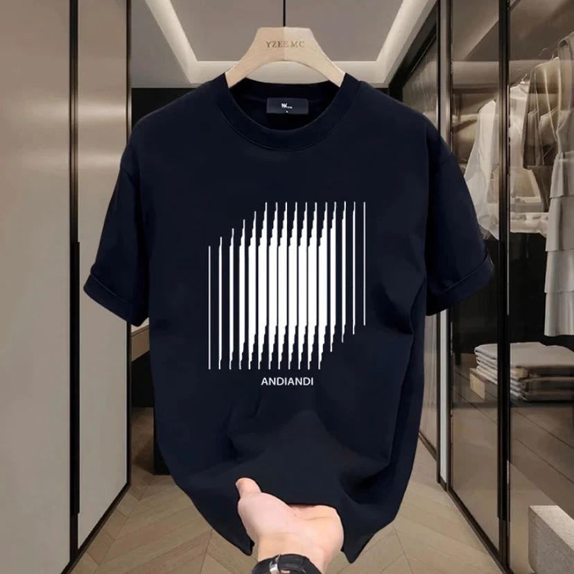 美式休闲重磅冰感短袖T恤青年男女款夏季ins潮牌街头个性圆领上衣