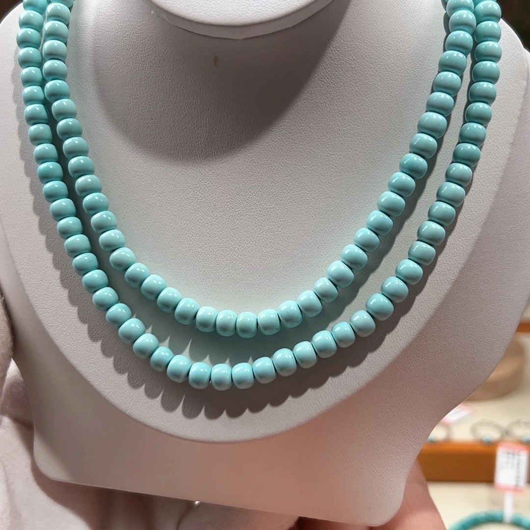 绿松石未镶嵌25 绿松石老型多圈 卡6+