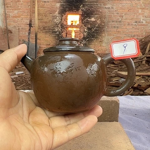 戬谷龙窑柴烧茶壶9