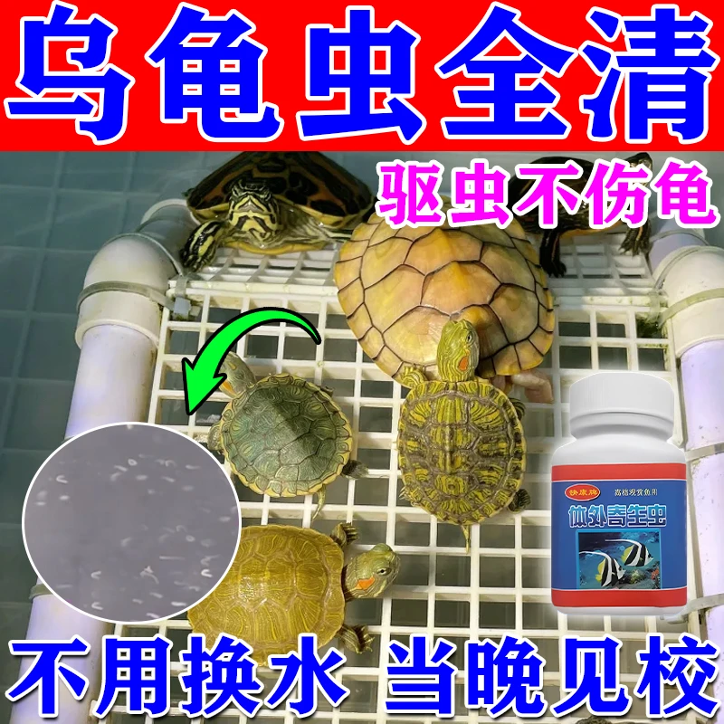 乌龟草龟驱虫专用体外寄生虫肠虫清乌龟厌食腹泻锥虫线虫水族专用