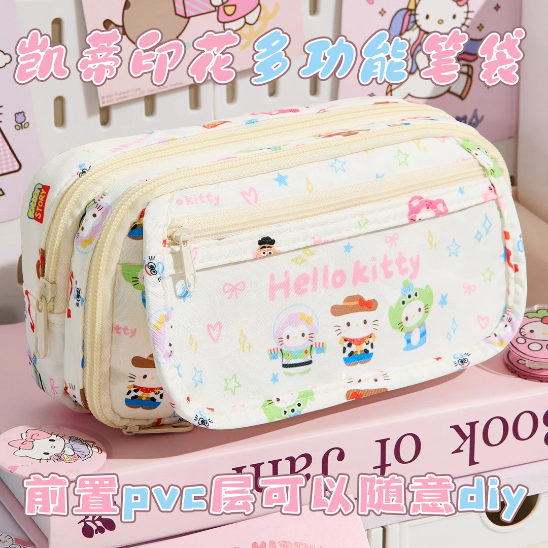 凯蒂猫痛包笔袋女生2025新款高颜值ins风文具盒学生大容量铅笔盒