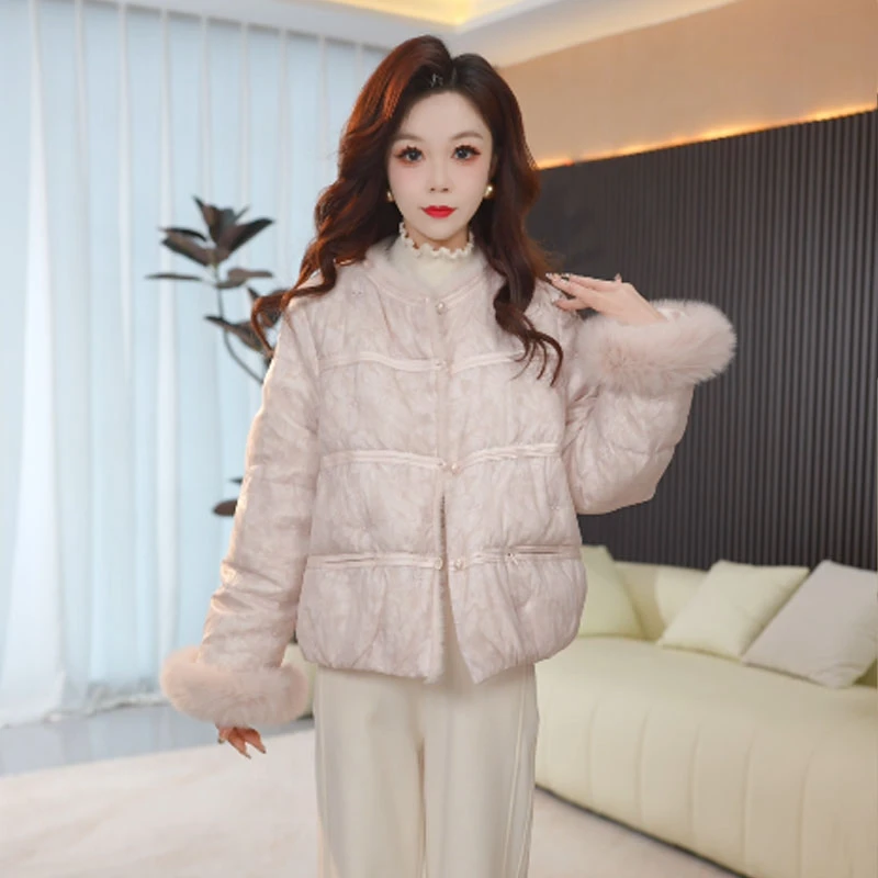 【羽绒服】冬季白鸭绒羽绒服百搭新款时尚气质休闲保暖外套女冬