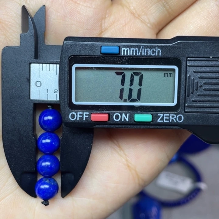 酱***蹄青金石未镶嵌7mm单珠配饰