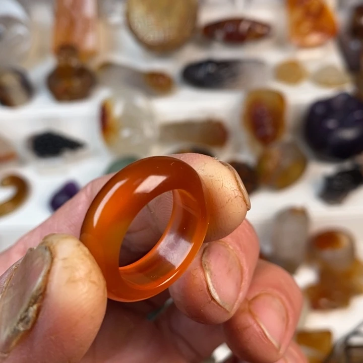 玛瑙/玉髓未镶嵌戒指