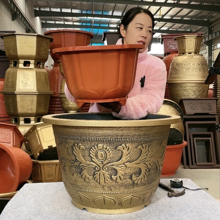 莲花盆红色四零六个
