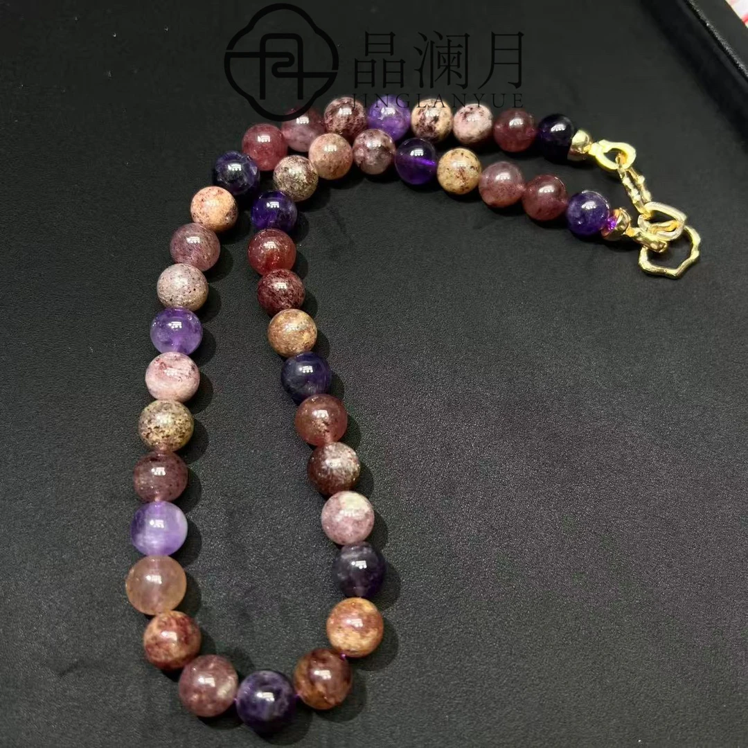 【晶澜月】M243【SVIP私人定制】天然黑金超超七项链10mm多样性发其一
