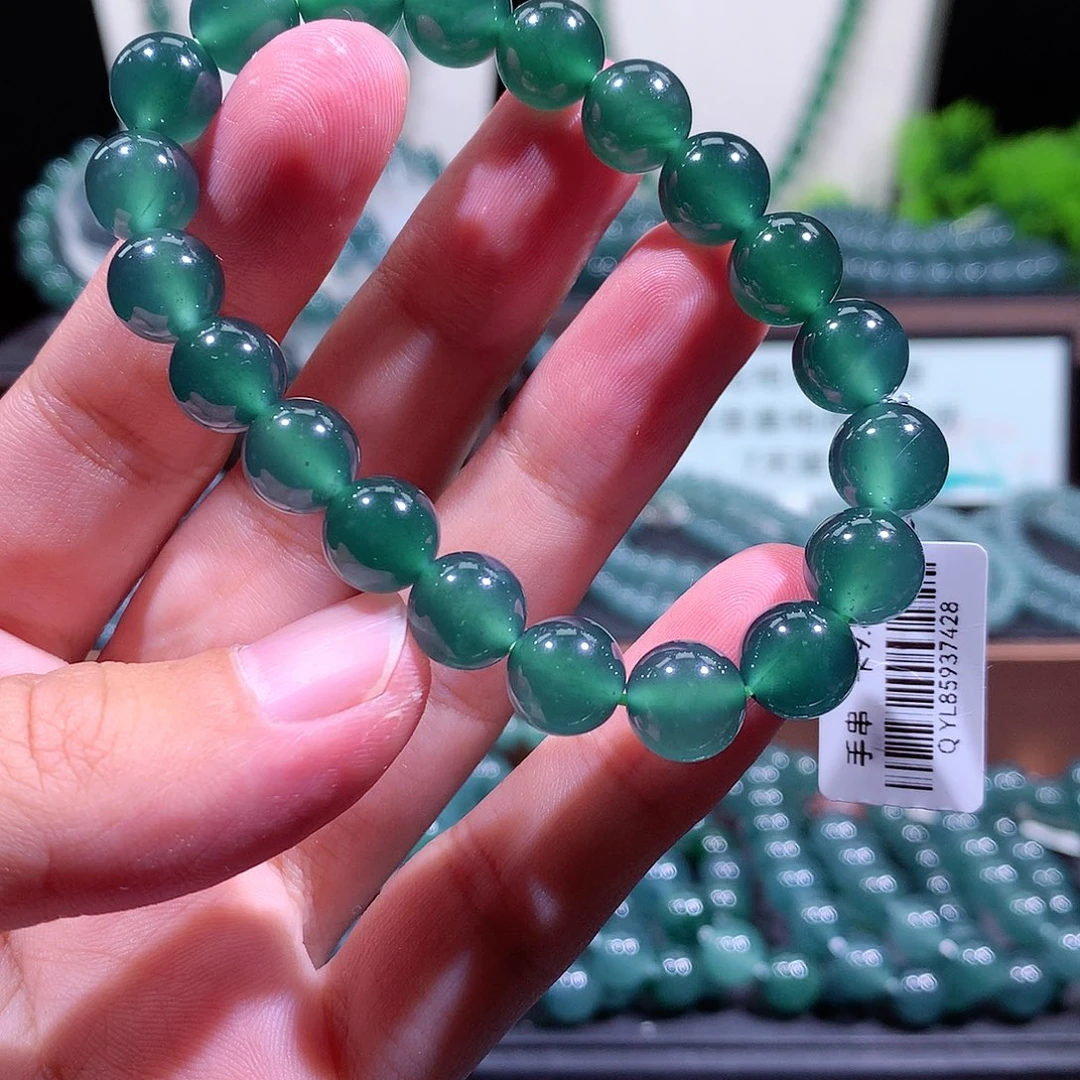 翡翠未镶嵌手链天然a货翡翠手串9.8