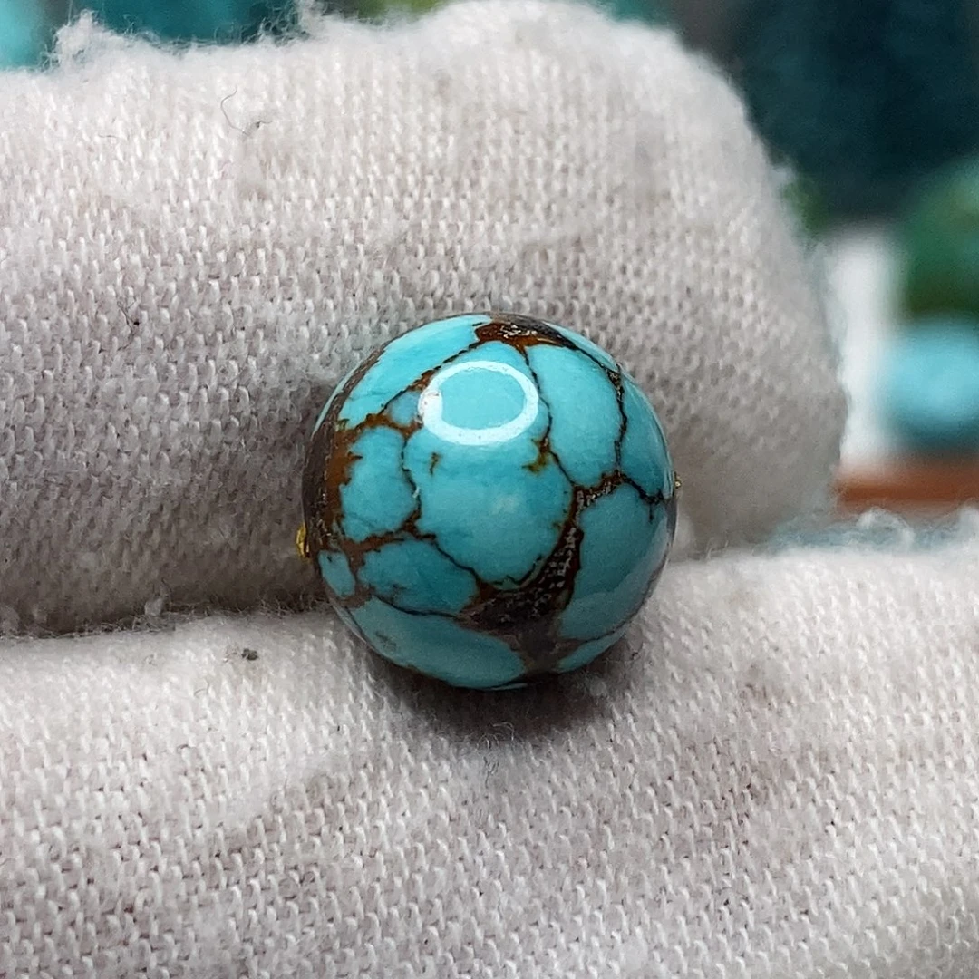 绿松石未镶嵌天然原矿 带武汉地大证书