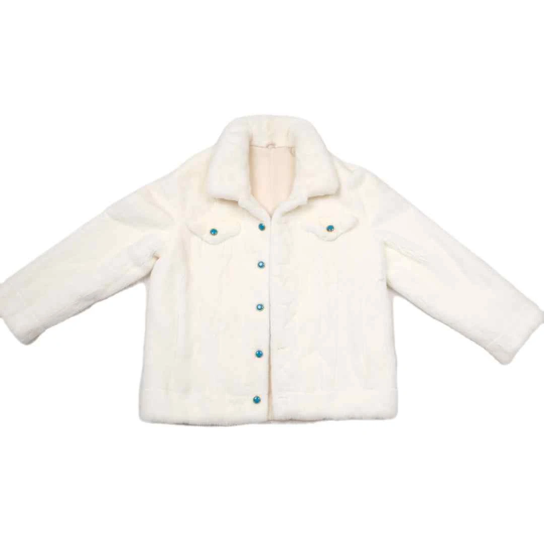 XXN丹麦进口皇冠紫金短二天鹅绒绿松石扣时尚高级新品短款外套男