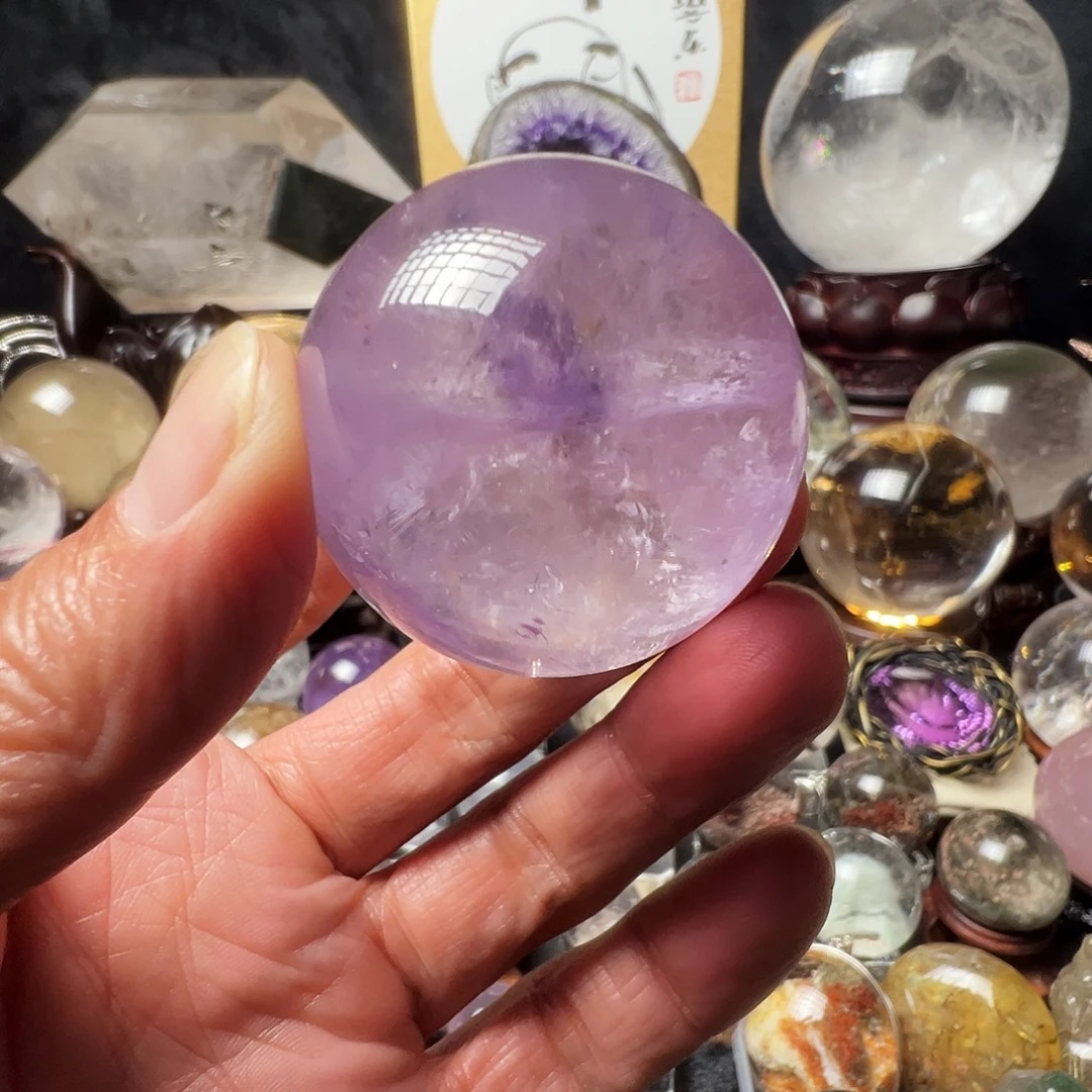 紫晶珠宝半成品未镶嵌四厘米