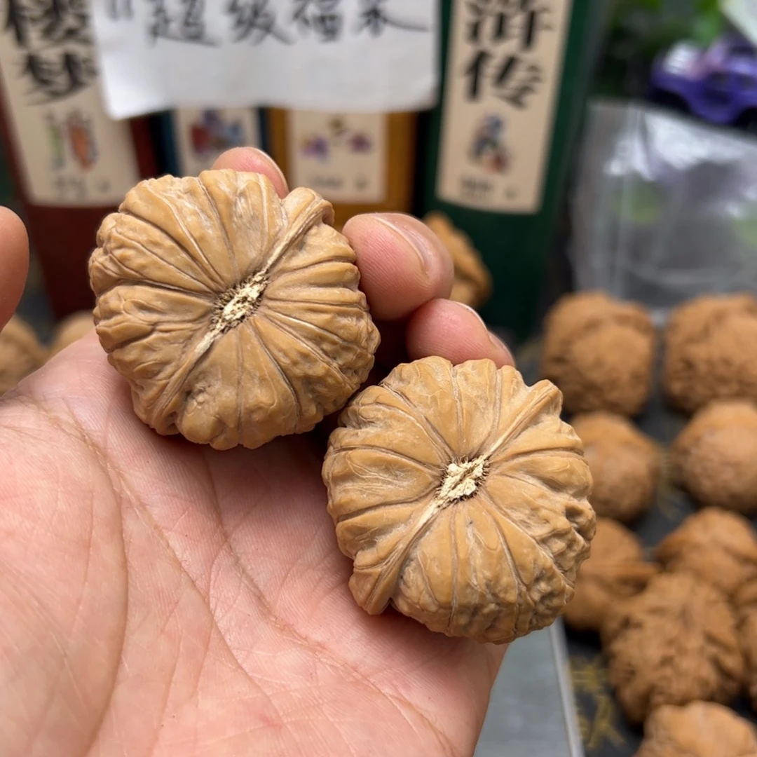 文玩核桃把件以**眸42+南瓜墩全品