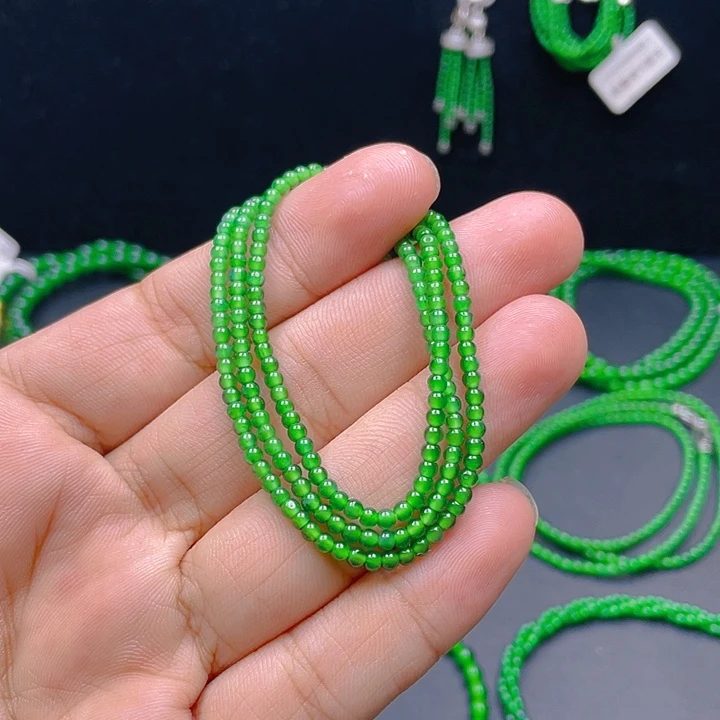 颈饰未镶嵌翡翠A货卡2.7