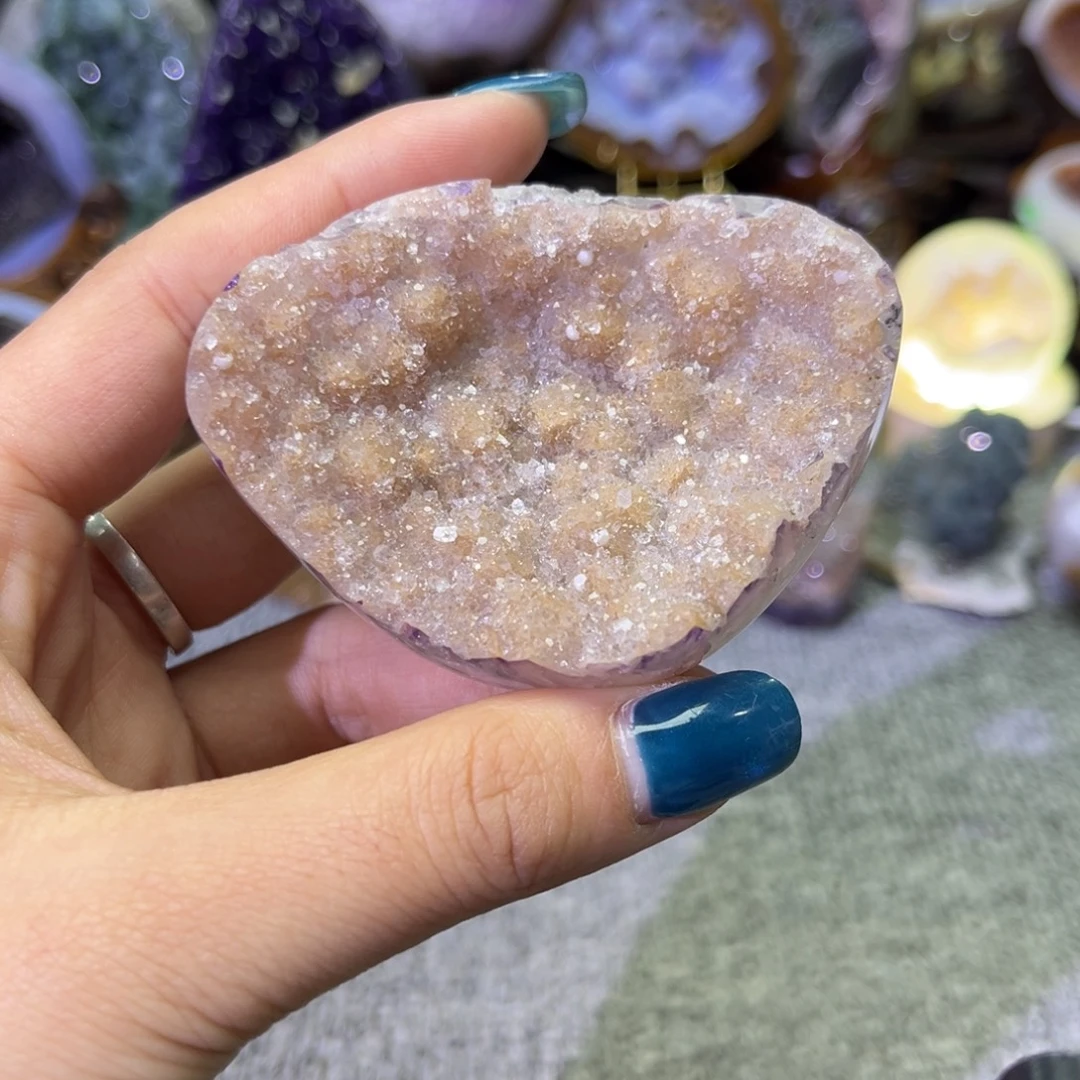 未镶嵌紫晶摆件水晶
