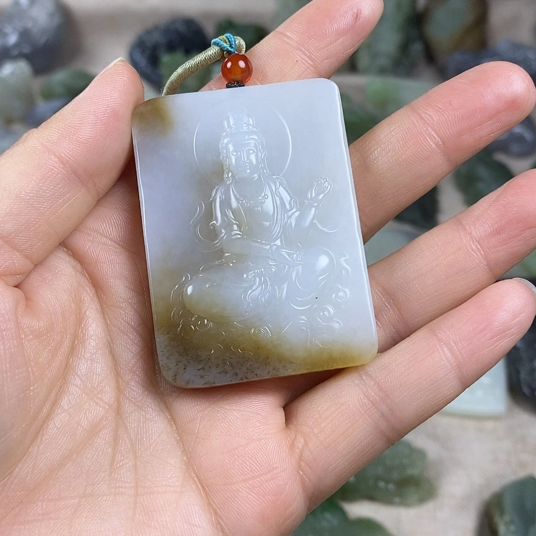 和田玉未镶嵌颈饰