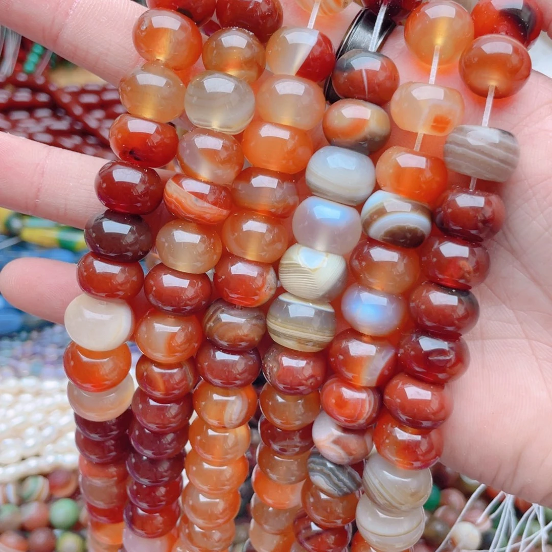 未镶嵌玛瑙/玉髓珠宝奇石红玛瑙大算盘1条卡13