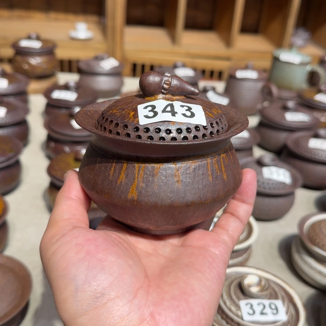 茶具粗瓷茶具素色盖碗