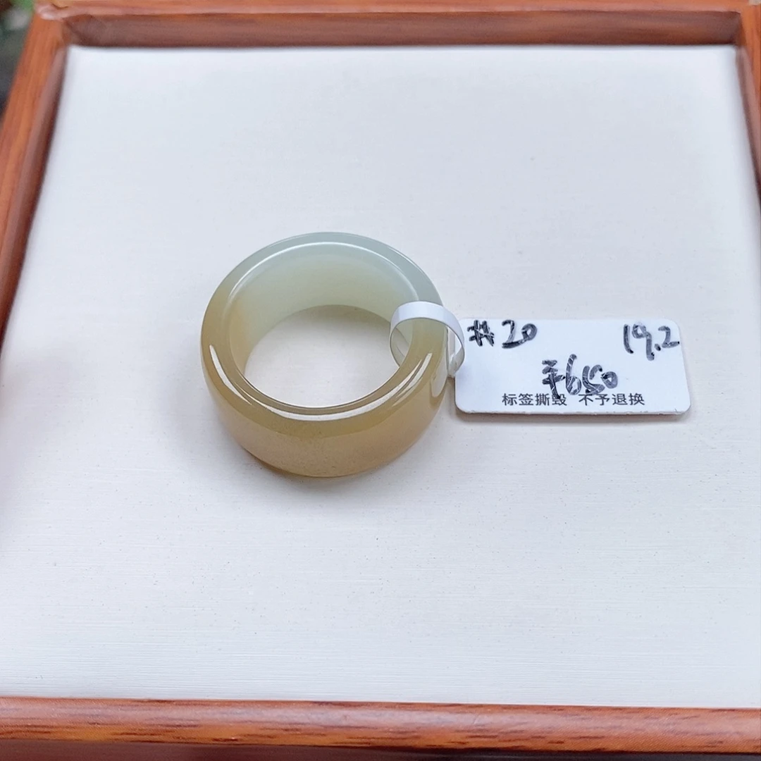和田玉戒指未镶嵌设***美专拍13-19.2