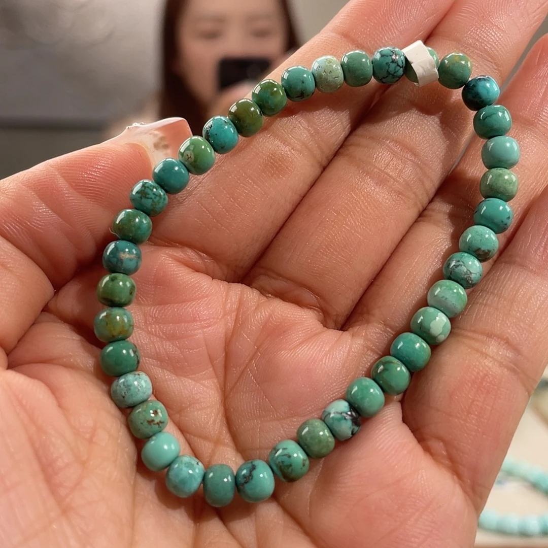 绿松石未镶嵌福利瓷釉单圈卡5