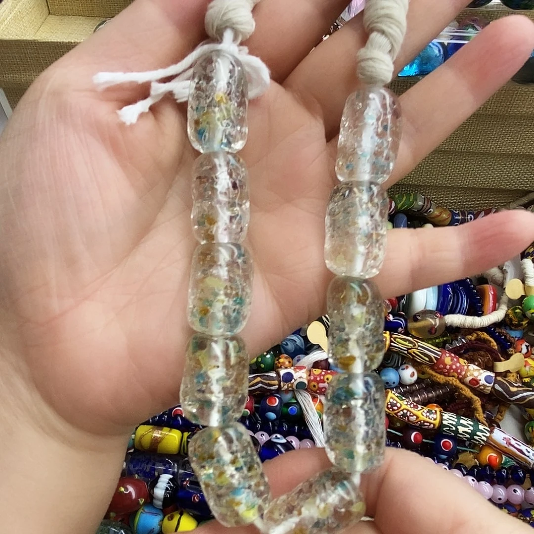 琉璃颈饰飘花碎碎冰