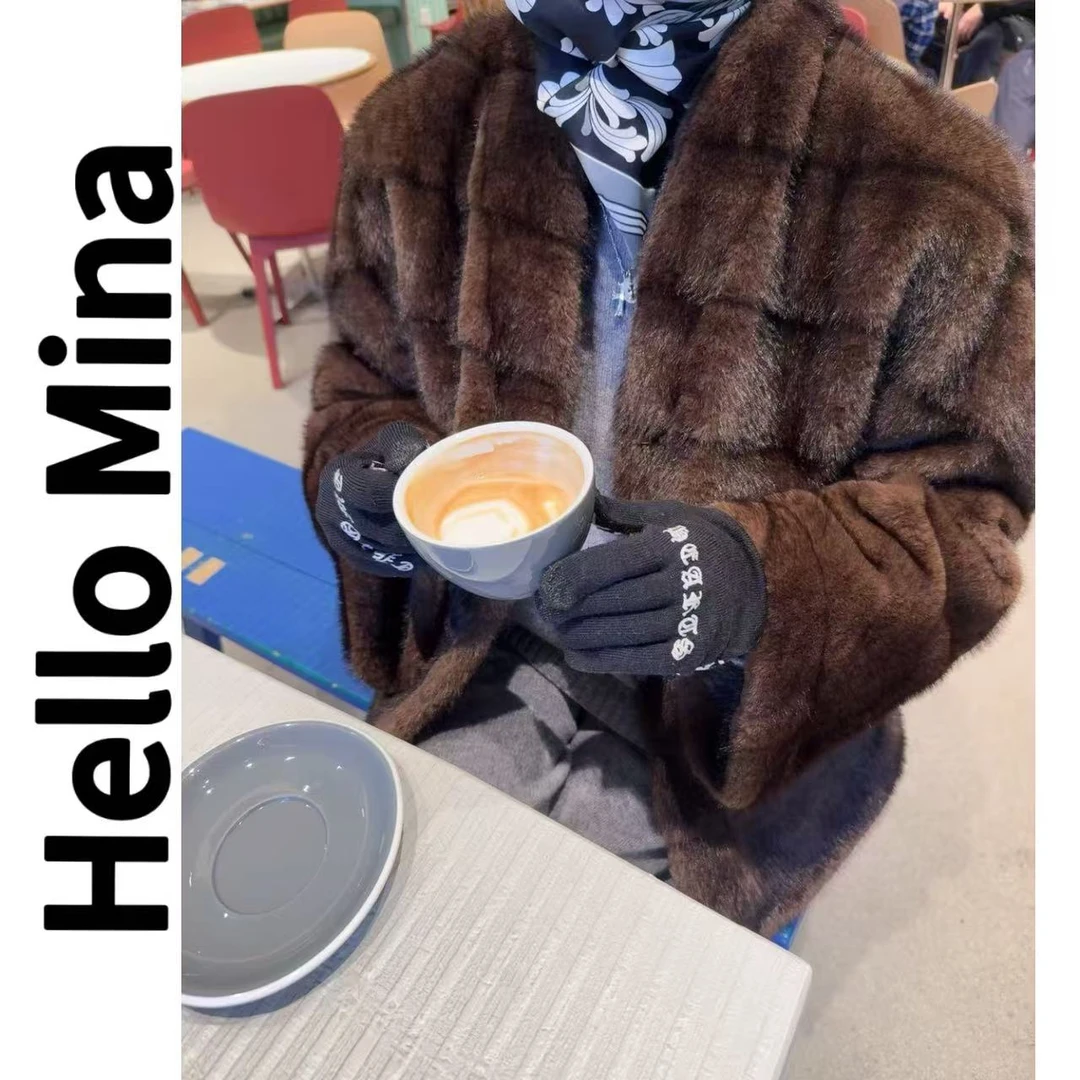 9916高级感老钱风欧貂毛毛外套