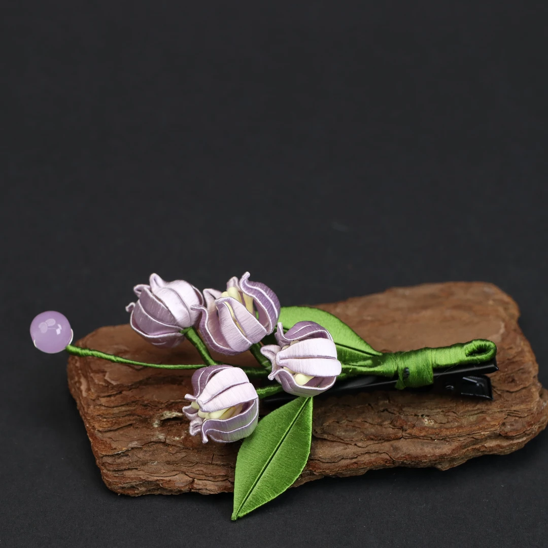 非遗缠花铃兰发夹（使用后不可退）复古百搭气质时尚