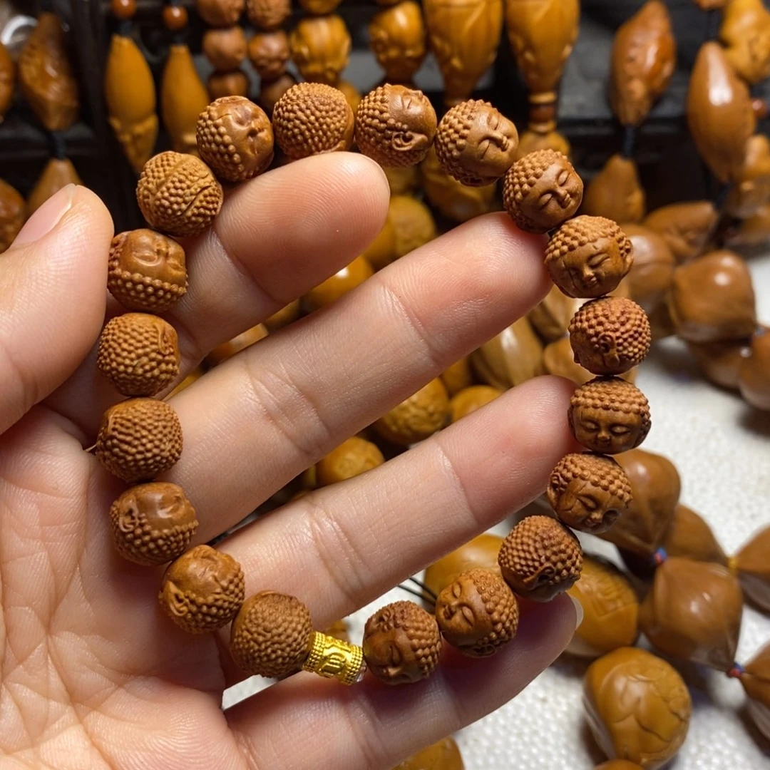 放***有吊坠橄榄核桃核宝宝佛