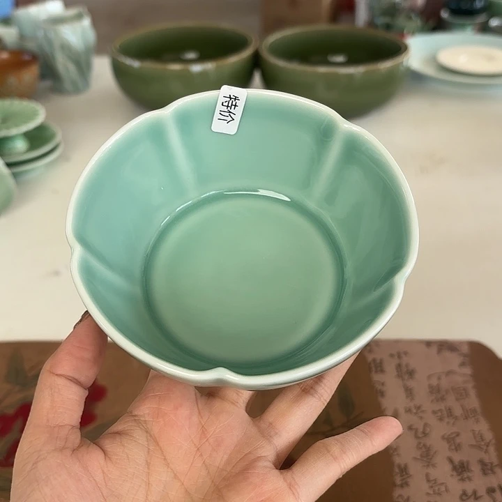 龙泉云间青瓷小米茶器