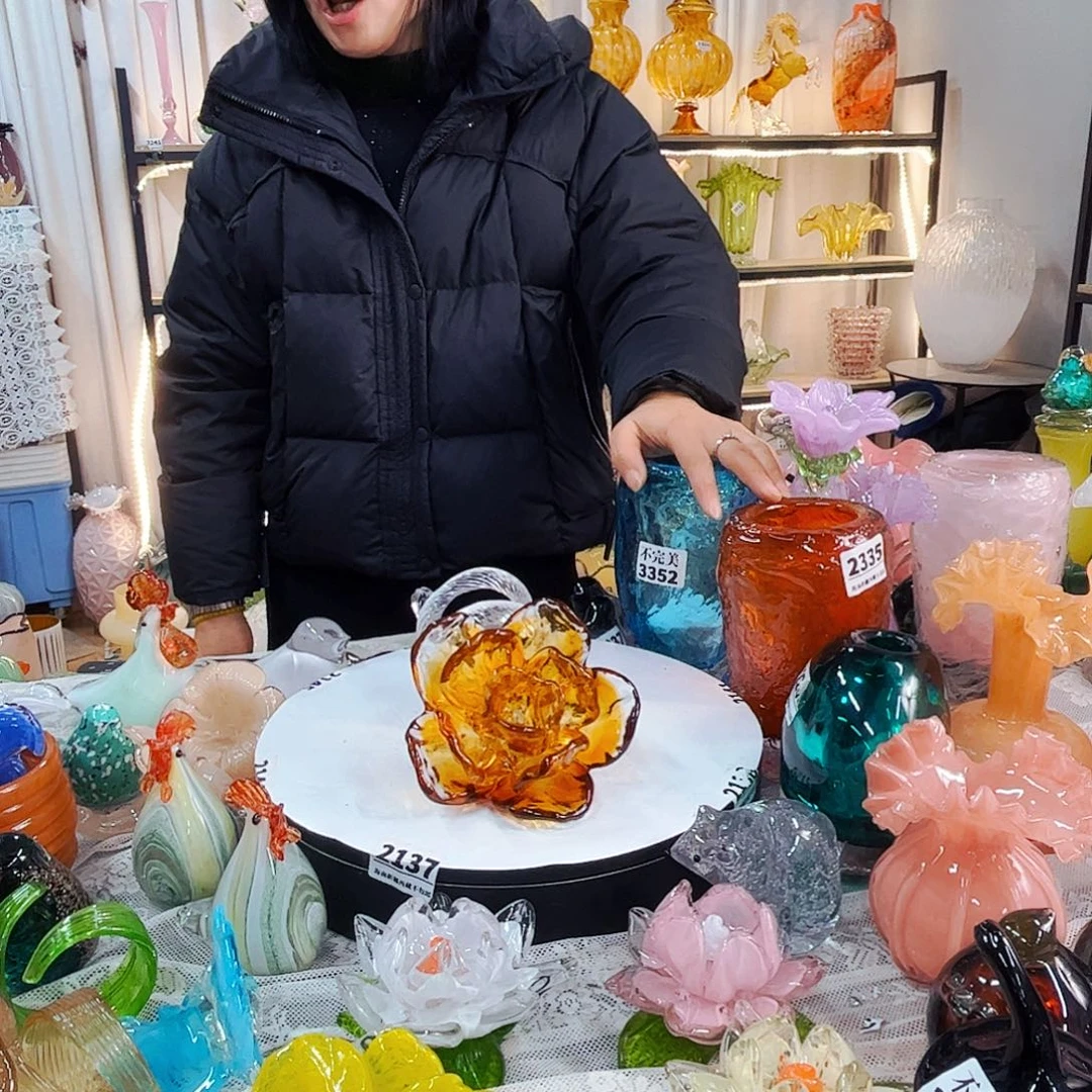 霸王花家悦美居琉璃摆件