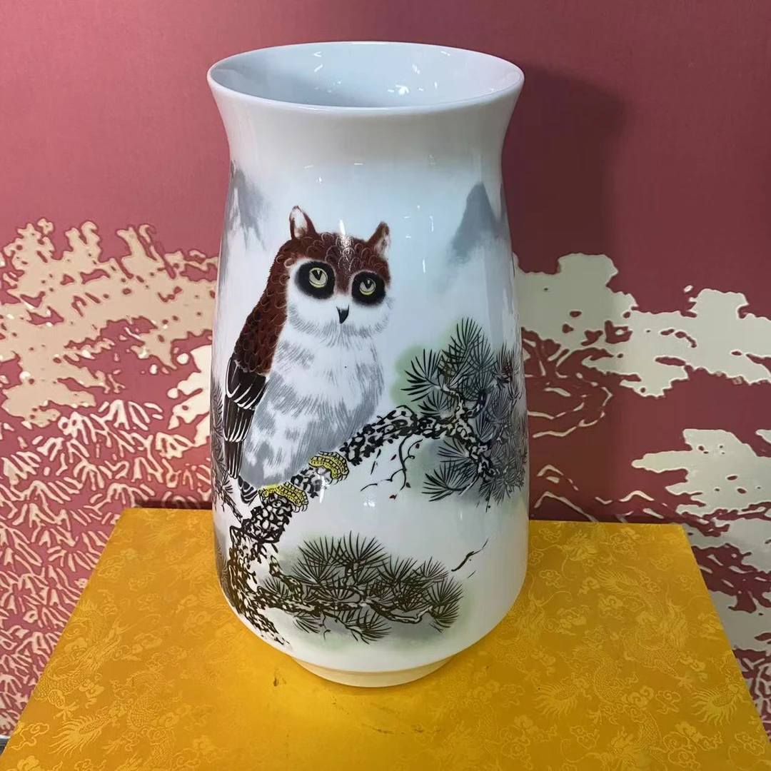 宏泰瓷 景德镇高级手工陶瓷    猫头鹰 hy0090