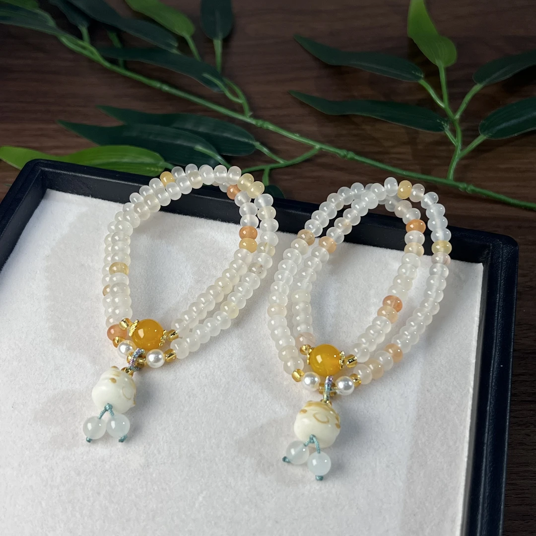 【睿泽鉴宝】金丝玉菩提手串多样性发一有瑕 3*6 AE0921