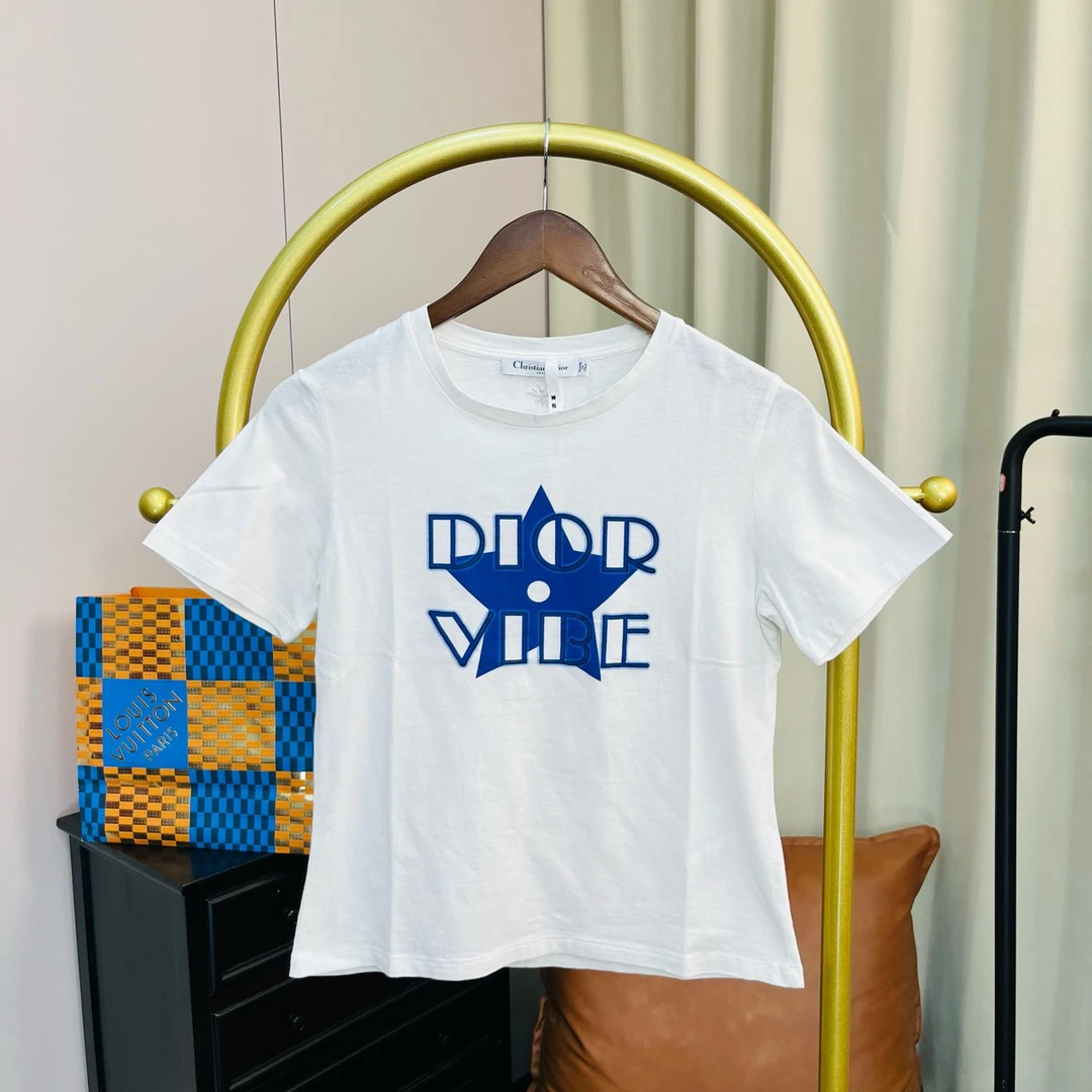 99新 DIOR/迪奥 白色五芒星短袖 S码