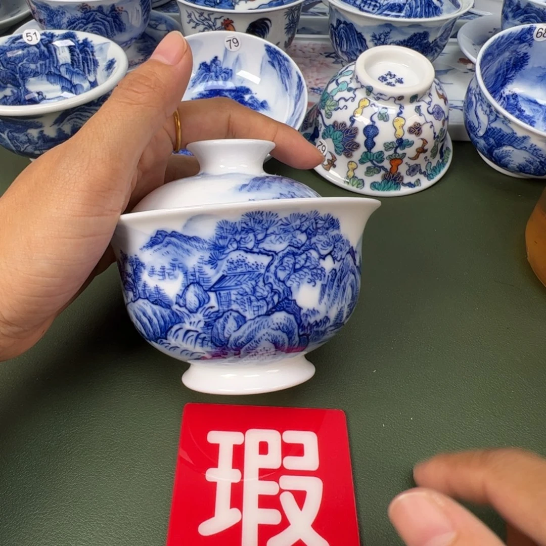 景德镇纯手工纯手绘茶具木木88