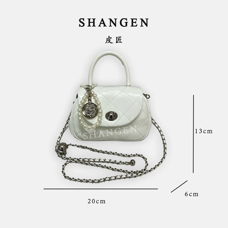 【南沙瑞熙】ZT-D7156-可可奶白-轻奢时尚女士新款手提单肩斜挎包