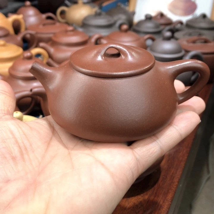紫砂公道杯底槽青景舟石飘