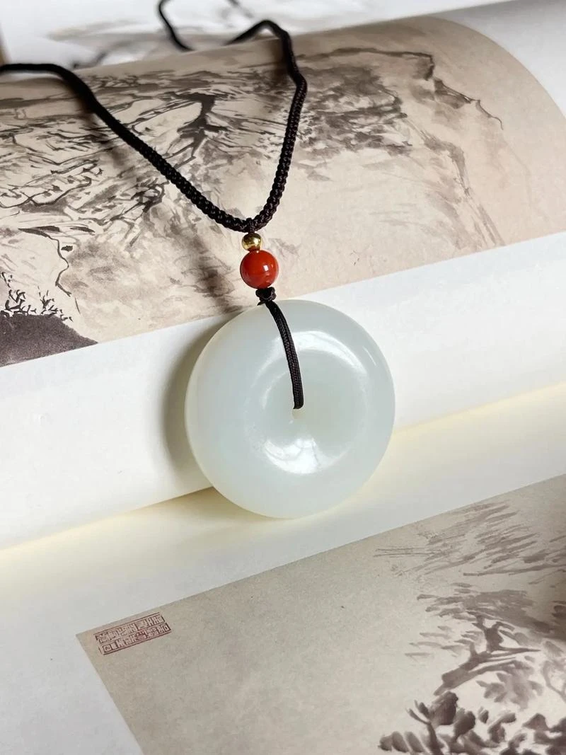 非金属仿水晶吊坠 平安扣百搭吊坠