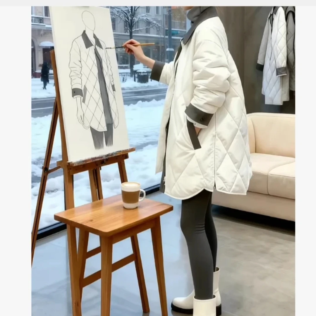 新款时尚显瘦气质百搭宽松大码外套