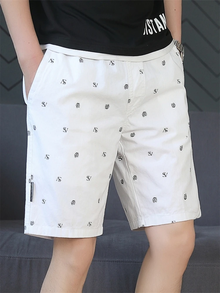 2025夏季新款男短裤男士潮流百搭青年男休闲运动中裤时尚五分裤子