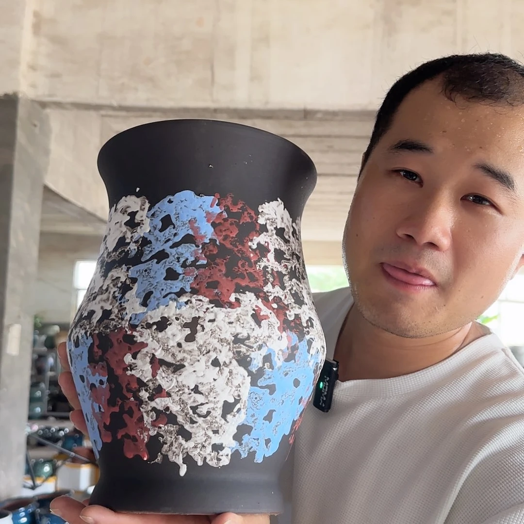 紫砂花盆王嫂花盆0909-531高30口20