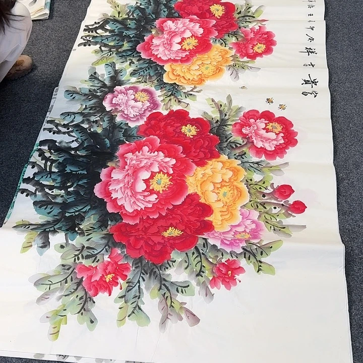 纯手绘国画作品好看六尺