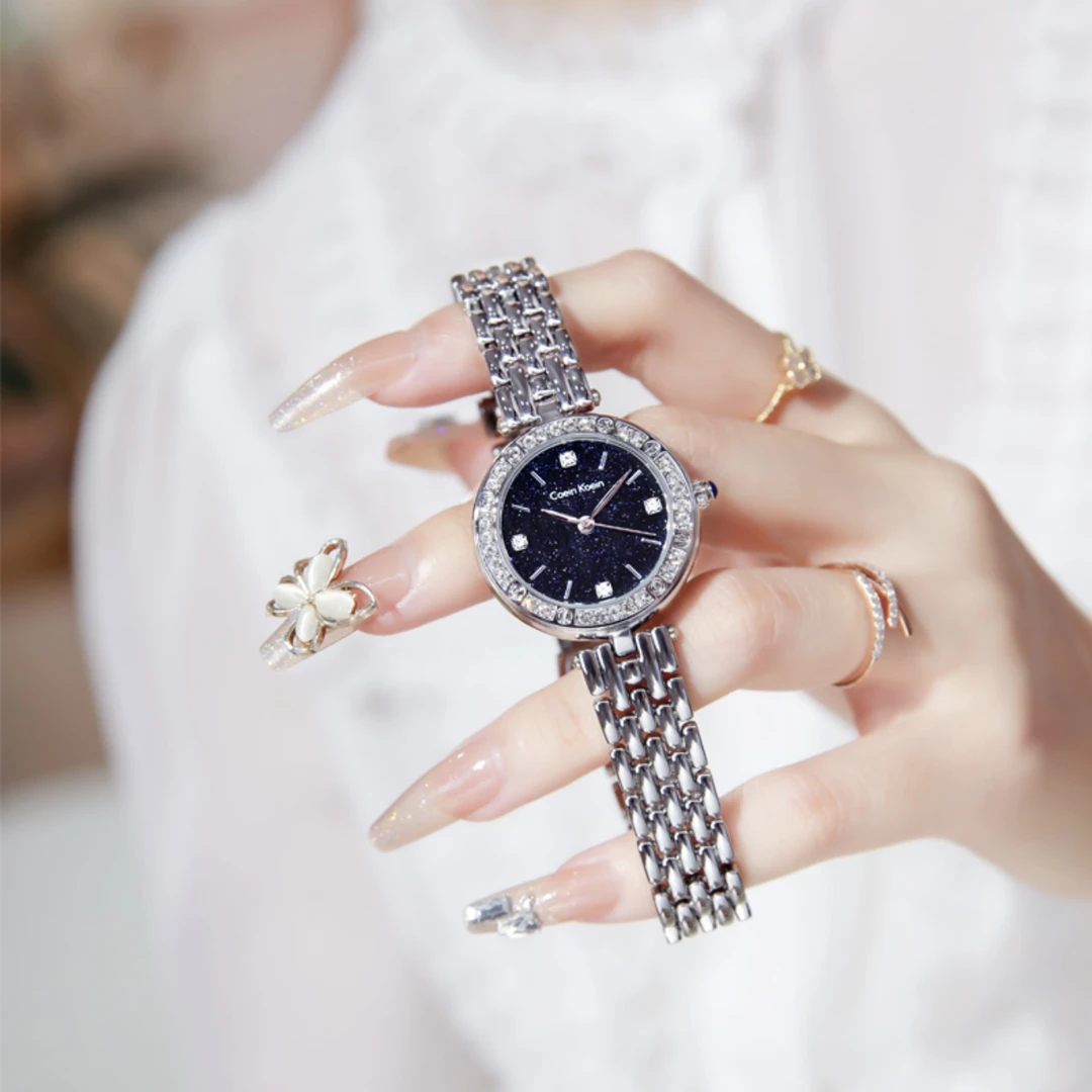 Coein Koein【官方正版】C-K1088星空系列气质奢华镶钻手表女士腕表