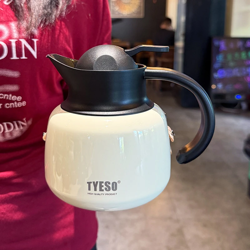 不锈钢保温壶闷泡茶家用2025新款带茶隔过滤茶水分离办公室焖茶壶